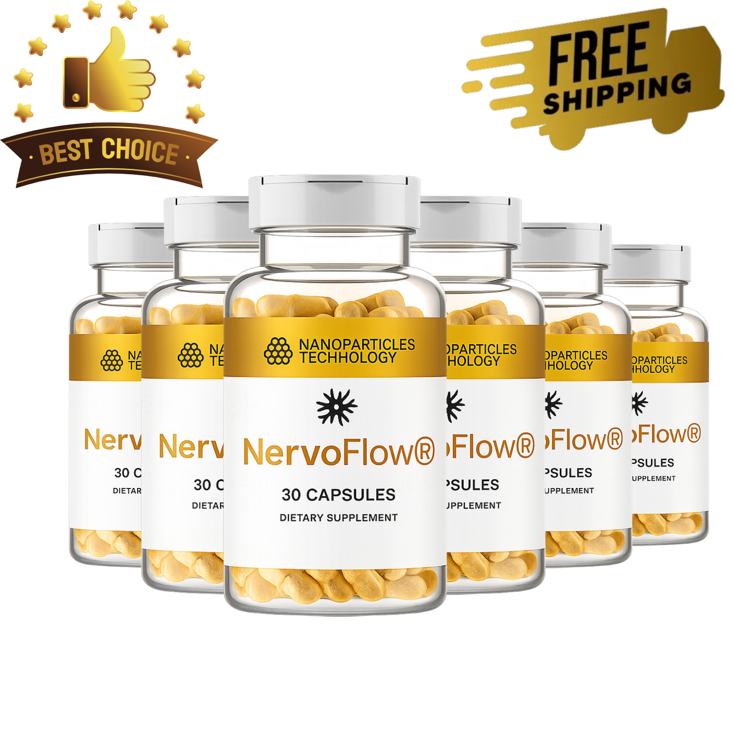 NervoFlow six-bottle package